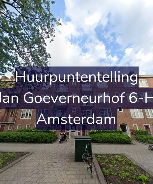 Foto gevel Huurpuntentelling voor Jan Goeverneurhof 6-H, Amsterdam
