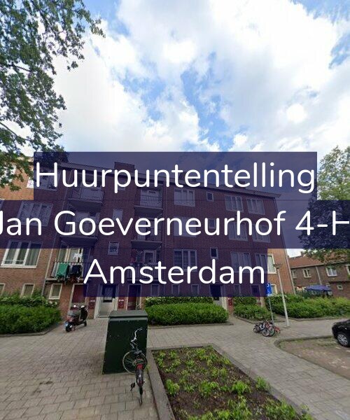 Foto gevel Huurpuntentelling voor Jan Goeverneurhof 4-H, Amsterdam