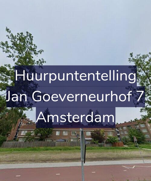 Foto gevel Huurpuntentelling voor Jan Goeverneurhof 7, Amsterdam