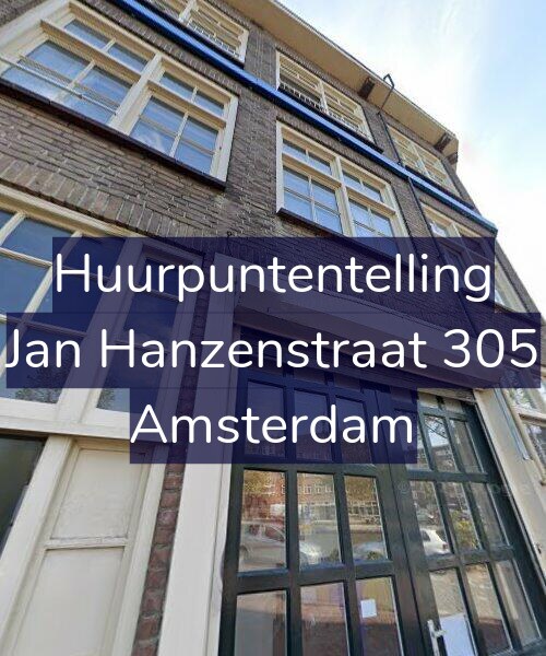 Foto gevel Huurpuntentelling voor Jan Hanzenstraat 305, Amsterdam