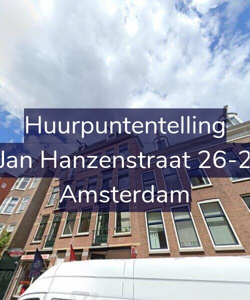 Foto gevel Huurpuntentelling voor Jan Hanzenstraat 26-2, Amsterdam