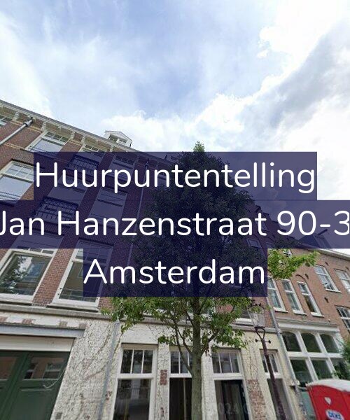 Foto gevel Huurpuntentelling voor Jan Hanzenstraat 90-3, Amsterdam