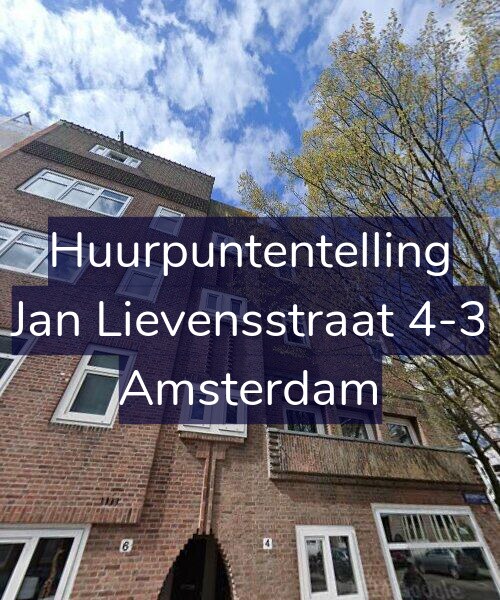 Foto gevel Huurpuntentelling voor Jan Lievensstraat 4-3, Amsterdam