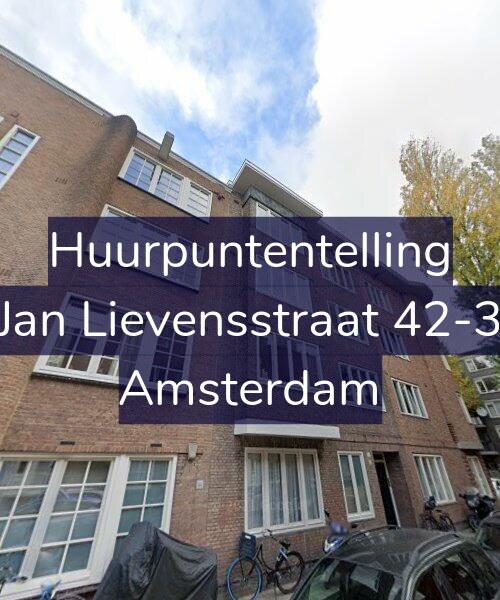 Foto gevel Huurpuntentelling voor Jan Lievensstraat 42-3, Amsterdam
