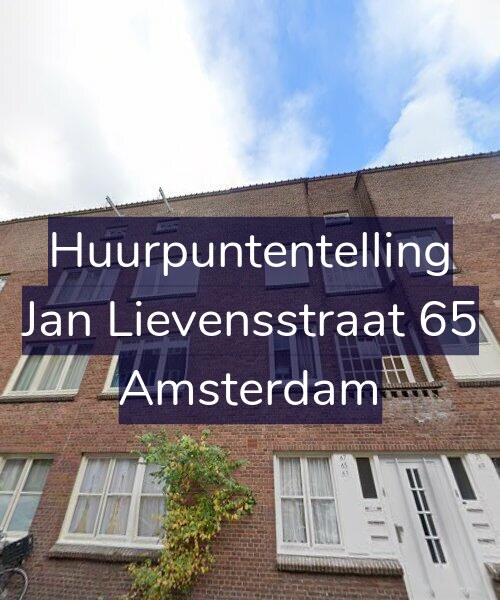 Foto gevel Huurpuntentelling voor Jan Lievensstraat 65, Amsterdam