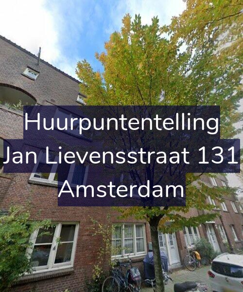 Foto gevel Huurpuntentelling voor Jan Lievensstraat 131, Amsterdam