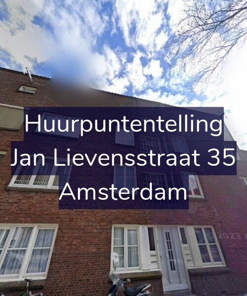 Foto gevel Huurpuntentelling voor Jan Lievensstraat 35, Amsterdam