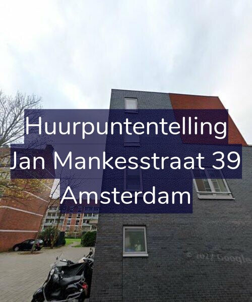 Foto gevel Huurpuntentelling voor Jan Mankesstraat 39, Amsterdam