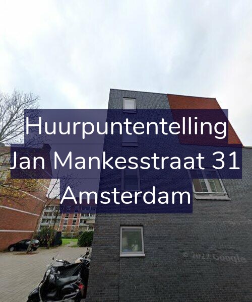 Foto gevel Huurpuntentelling voor Jan Mankesstraat 31, Amsterdam