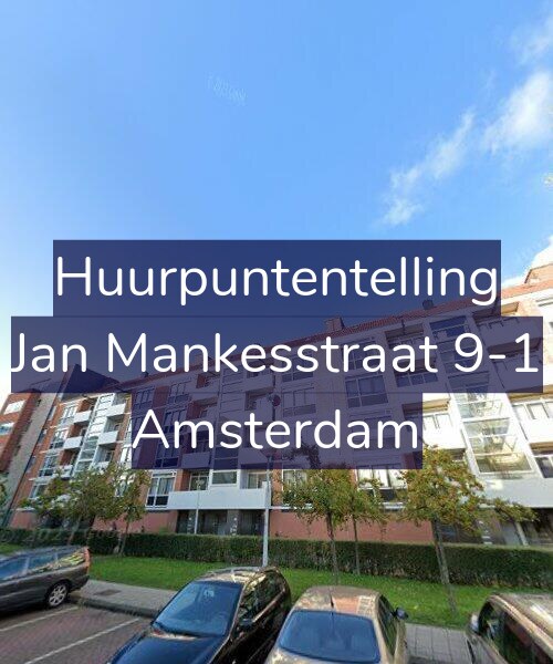 Foto gevel Huurpuntentelling voor Jan Mankesstraat 9-1, Amsterdam