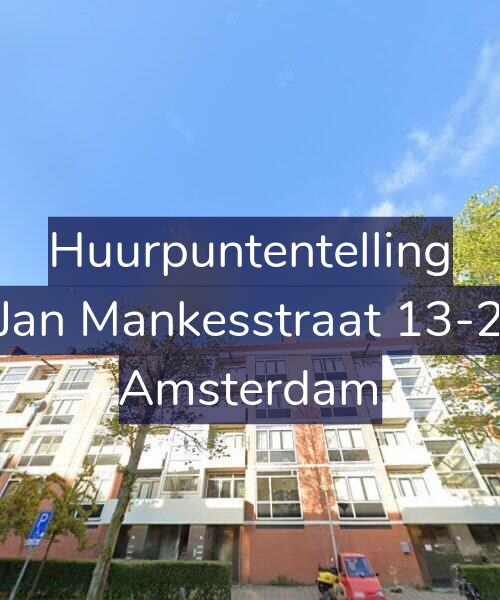 Foto gevel Huurpuntentelling voor Jan Mankesstraat 13-2, Amsterdam