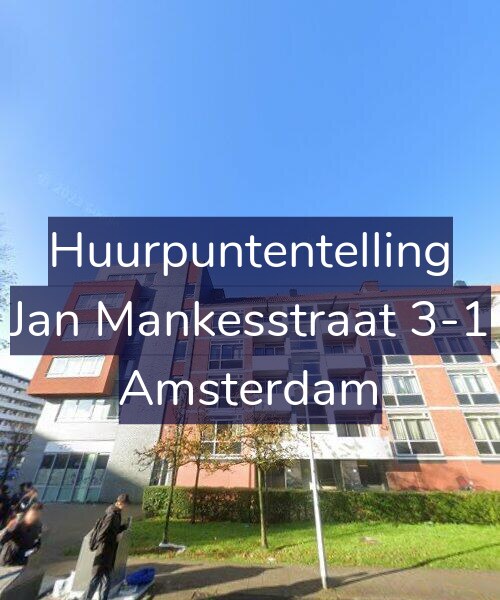 Foto gevel Huurpuntentelling voor Jan Mankesstraat 3-1, Amsterdam