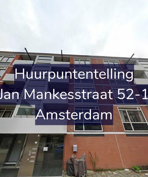 Foto gevel Huurpuntentelling voor Jan Mankesstraat 52-1, Amsterdam