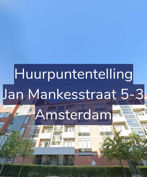 Foto gevel Huurpuntentelling voor Jan Mankesstraat 5-3, Amsterdam