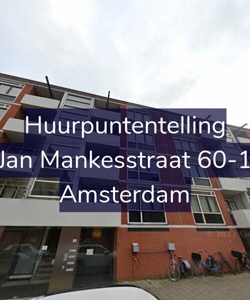Foto gevel Huurpuntentelling voor Jan Mankesstraat 60-1, Amsterdam
