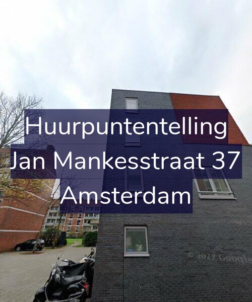 Foto gevel Huurpuntentelling voor Jan Mankesstraat 37, Amsterdam