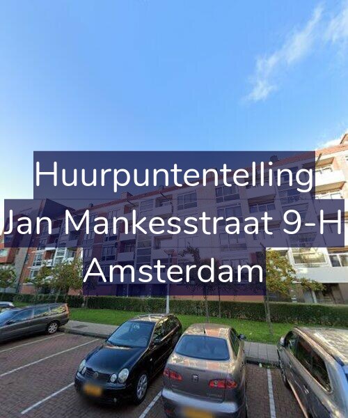 Foto gevel Huurpuntentelling voor Jan Mankesstraat 9-H, Amsterdam