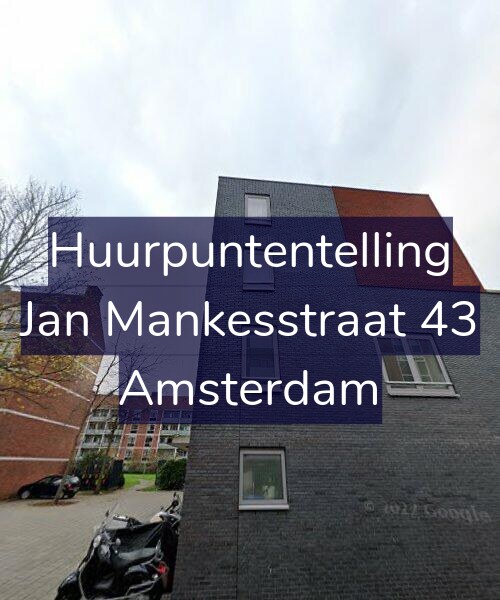 Foto gevel Huurpuntentelling voor Jan Mankesstraat 43, Amsterdam