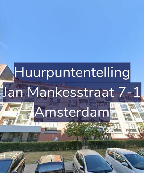 Foto gevel Huurpuntentelling voor Jan Mankesstraat 7-1, Amsterdam