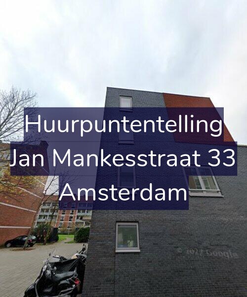 Foto gevel Huurpuntentelling voor Jan Mankesstraat 33, Amsterdam