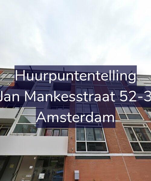 Foto gevel Huurpuntentelling voor Jan Mankesstraat 52-3, Amsterdam