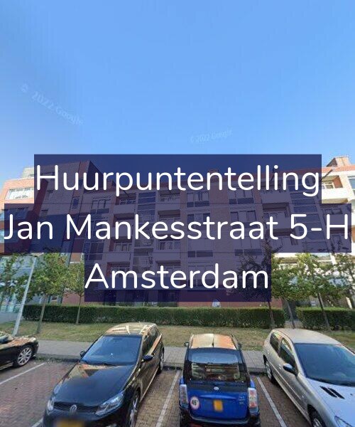 Foto gevel Huurpuntentelling voor Jan Mankesstraat 5-H, Amsterdam