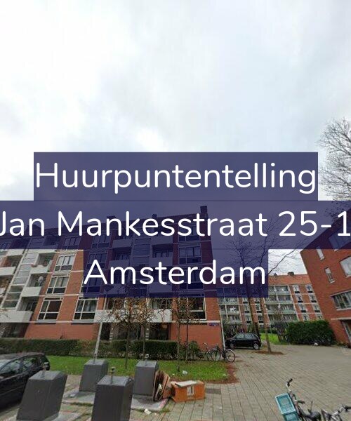 Foto gevel Huurpuntentelling voor Jan Mankesstraat 25-1, Amsterdam