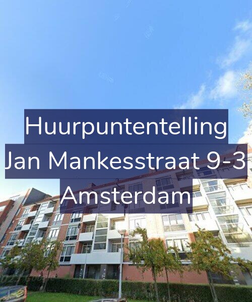Foto gevel Huurpuntentelling voor Jan Mankesstraat 9-3, Amsterdam