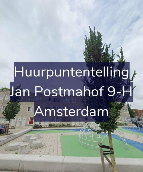 Foto gevel Huurpuntentelling voor Jan Postmahof 9-H, Amsterdam