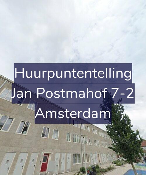 Foto gevel Huurpuntentelling voor Jan Postmahof 7-2, Amsterdam