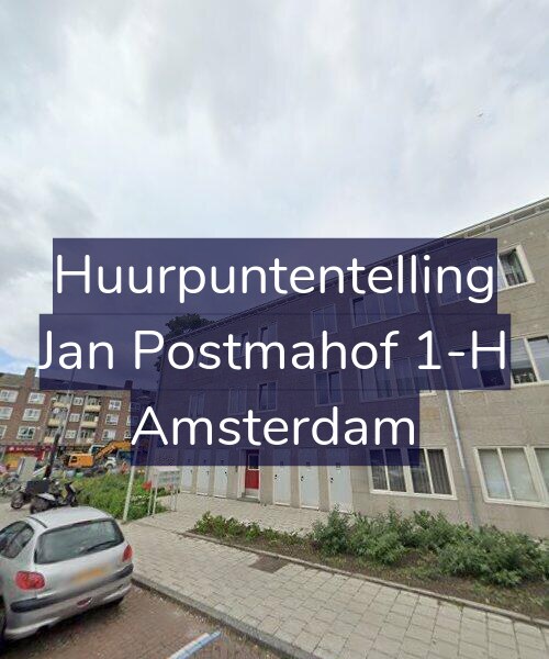 Foto gevel Huurpuntentelling voor Jan Postmahof 1-H, Amsterdam