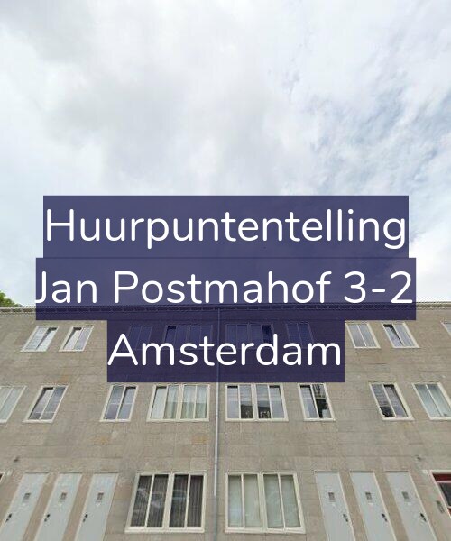 Foto gevel Huurpuntentelling voor Jan Postmahof 3-2, Amsterdam