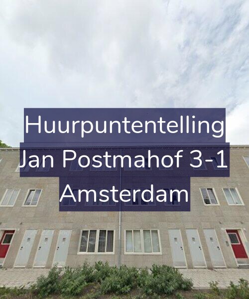 Foto gevel Huurpuntentelling voor Jan Postmahof 3-1, Amsterdam