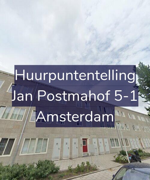 Foto gevel Huurpuntentelling voor Jan Postmahof 5-1, Amsterdam