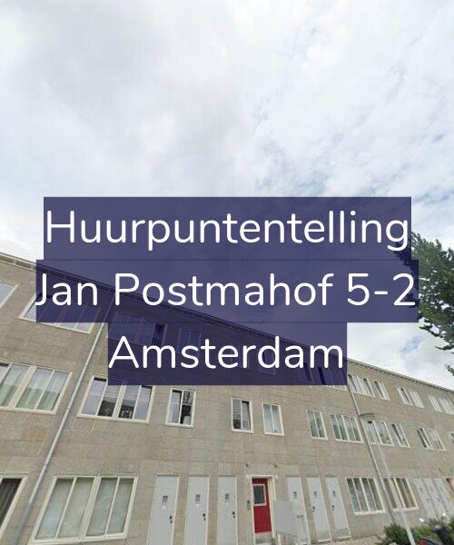 Foto gevel Huurpuntentelling voor Jan Postmahof 5-2, Amsterdam