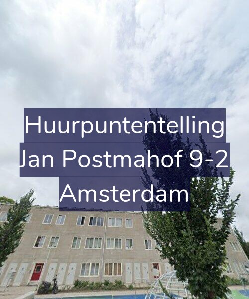 Foto gevel Huurpuntentelling voor Jan Postmahof 9-2, Amsterdam