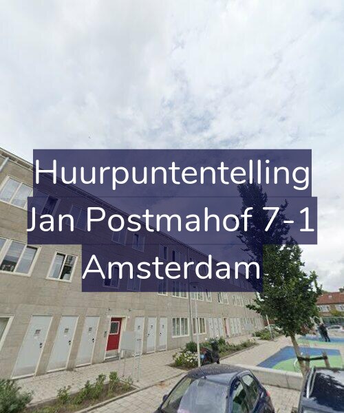 Foto gevel Huurpuntentelling voor Jan Postmahof 7-1, Amsterdam
