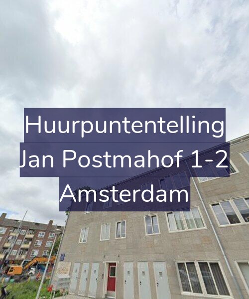 Foto gevel Huurpuntentelling voor Jan Postmahof 1-2, Amsterdam