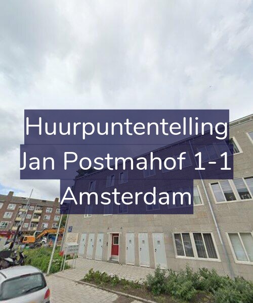 Foto gevel Huurpuntentelling voor Jan Postmahof 1-1, Amsterdam