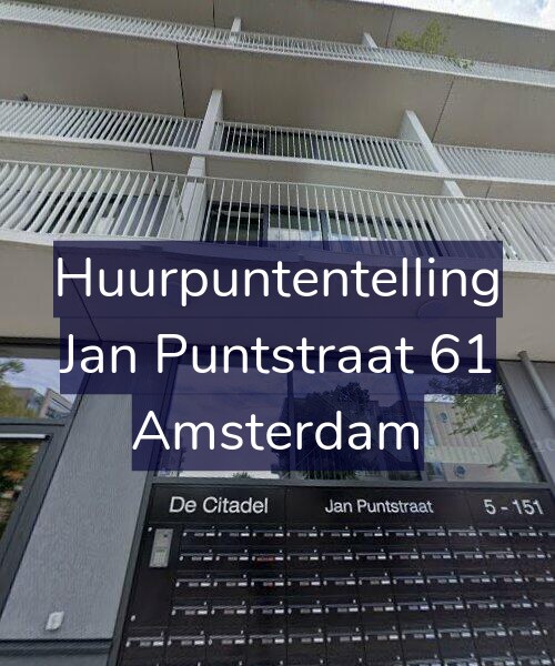 Foto gevel Huurpuntentelling voor Jan Puntstraat 61, Amsterdam