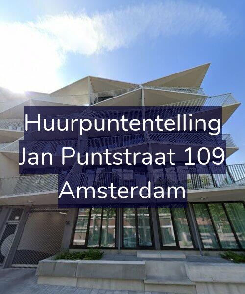 Foto gevel Huurpuntentelling voor Jan Puntstraat 109, Amsterdam