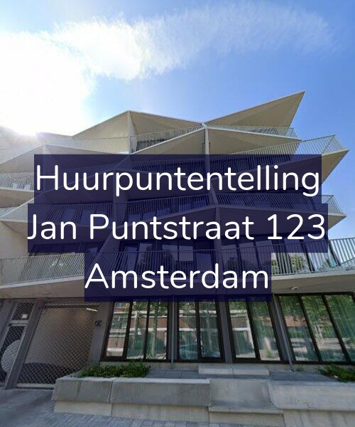 Foto gevel Huurpuntentelling voor Jan Puntstraat 123, Amsterdam