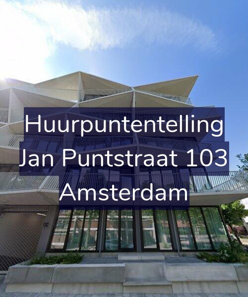 Foto gevel Huurpuntentelling voor Jan Puntstraat 103, Amsterdam
