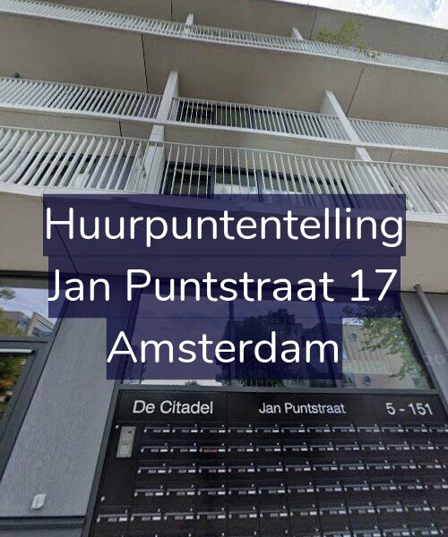 Foto gevel Huurpuntentelling voor Jan Puntstraat 17, Amsterdam