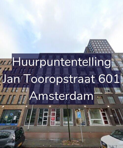 Foto gevel Huurpuntentelling voor Jan Tooropstraat 601, Amsterdam
