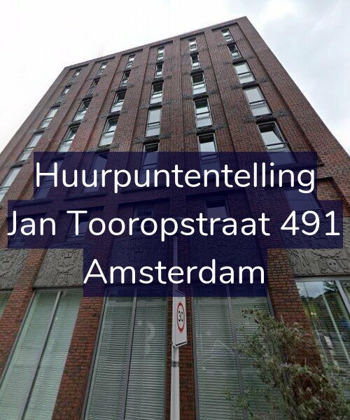 Foto gevel Huurpuntentelling voor Jan Tooropstraat 491, Amsterdam