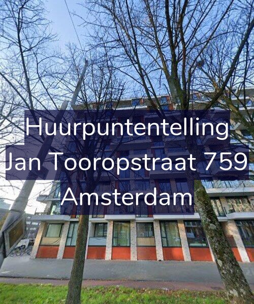 Foto gevel Huurpuntentelling voor Jan Tooropstraat 759, Amsterdam
