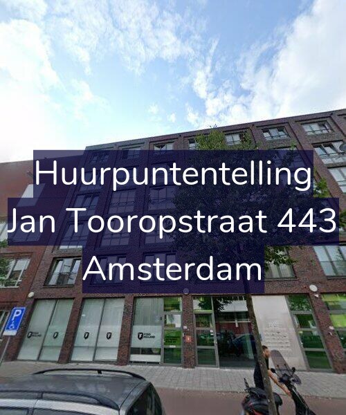 Foto gevel Huurpuntentelling voor Jan Tooropstraat 443, Amsterdam