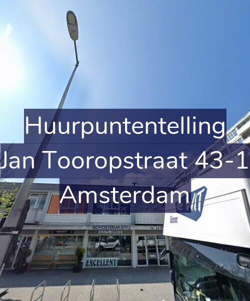 Foto gevel Huurpuntentelling voor Jan Tooropstraat 43-1, Amsterdam
