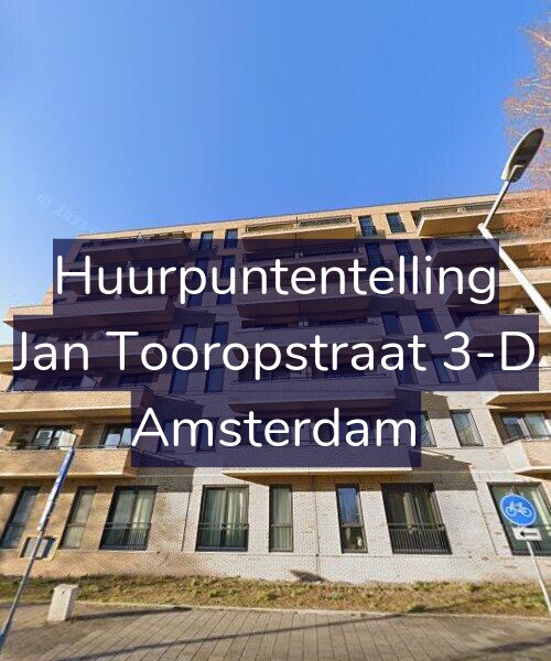 Foto gevel Huurpuntentelling voor Jan Tooropstraat 3-D, Amsterdam